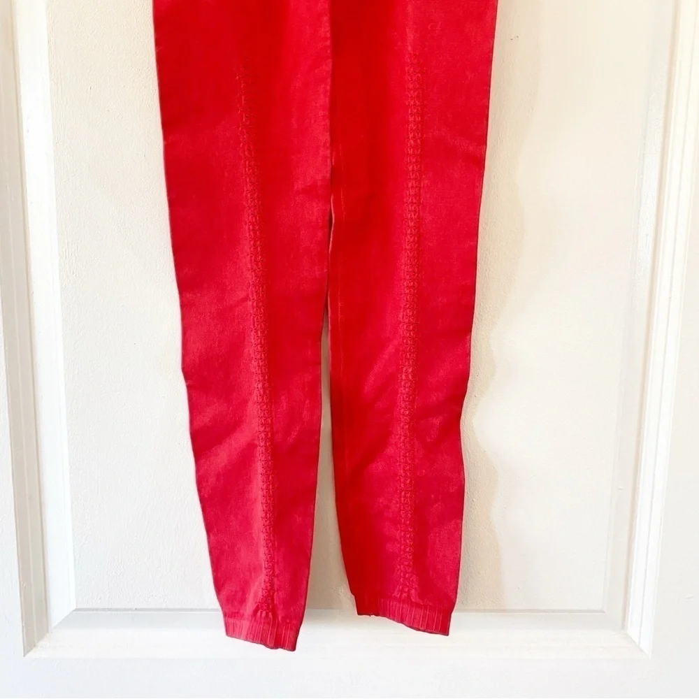 FRER PEOPLE Good Karma Red Leggings In Red XS/S NEW